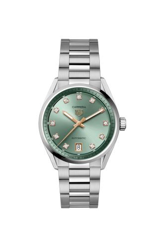 TAG Heuer Carrera Date 36 Stainless Steel / Green - Diamond